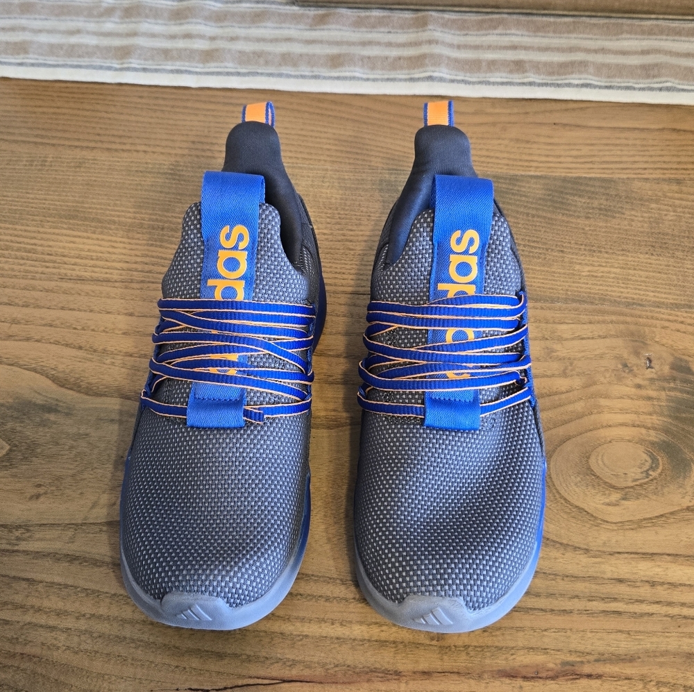 Adidas Gray and Blue Athletic Shoes